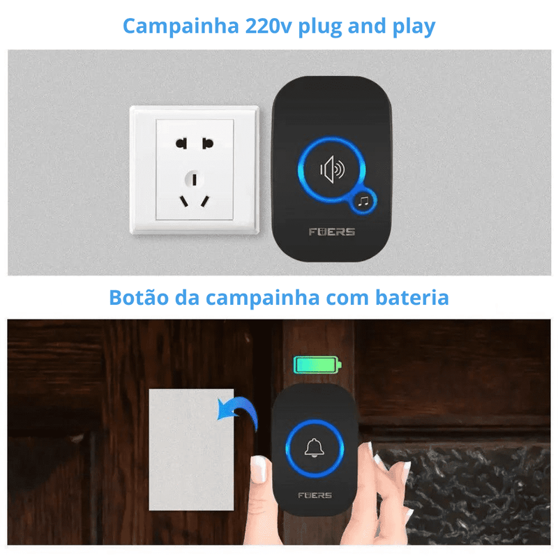 Campainha inteligente de boas-vindas