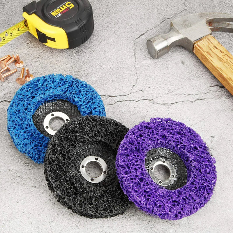 4/4.5/5 Inch Coral Disc Poly Strip Disc Diamond Grinding Wheel Flap Disc For Angle Grinder Rust Removal Cleaning Polishing Wheel