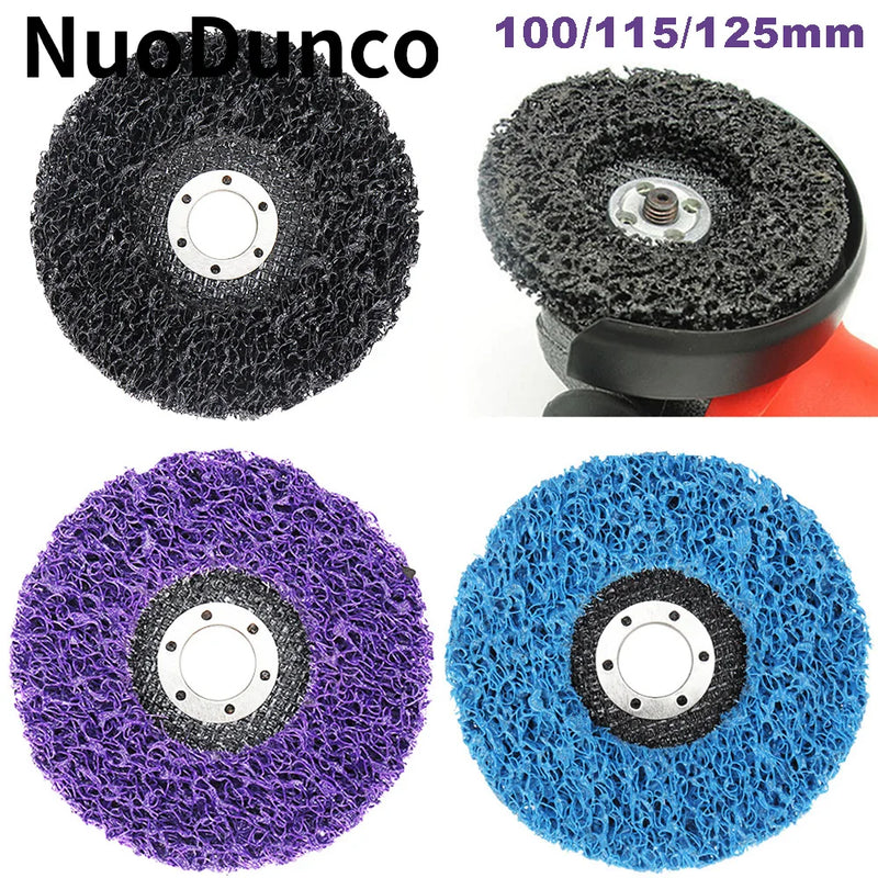 4/4.5/5 Inch Coral Disc Poly Strip Disc Diamond Grinding Wheel Flap Disc For Angle Grinder Rust Removal Cleaning Polishing Wheel