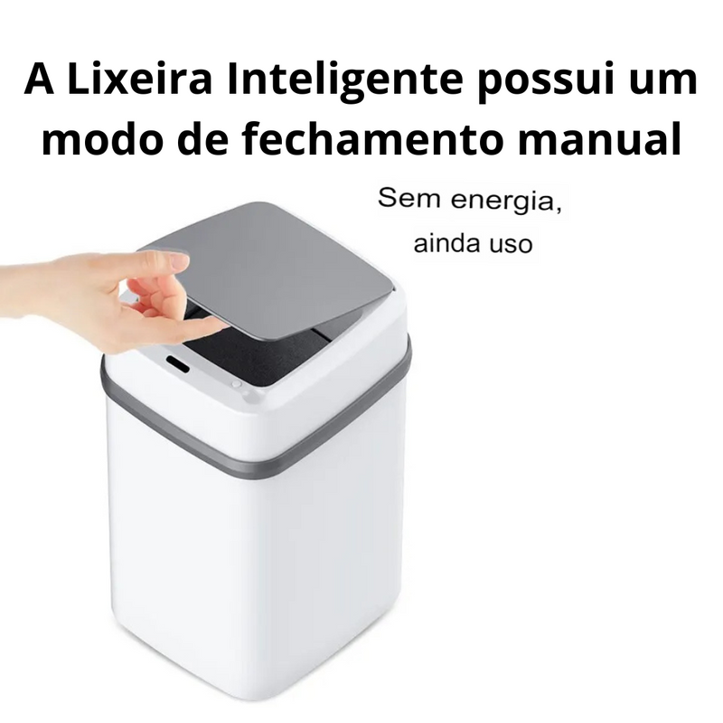 Lixeira Inteligente com  Abertura Automática 13 Litros