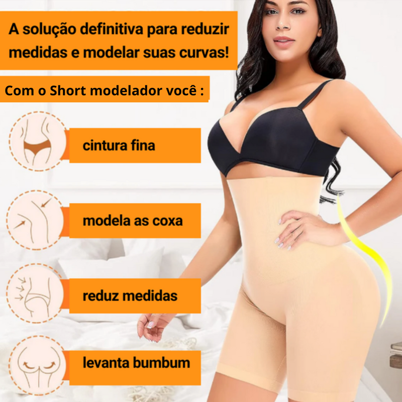 Short cintura alta modelador