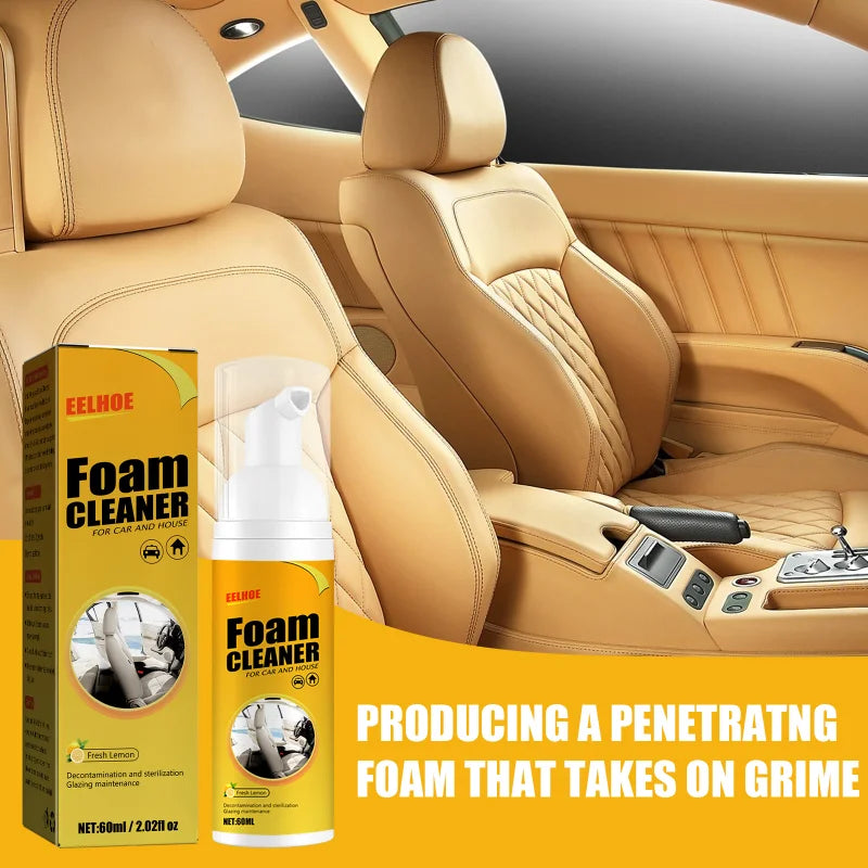 Geruiou Car Cleaning Products Foam Cleaner Spray Multi-purpose Anti-aging Cleaner Tools Car Interior Home Cleaning Foam for Car