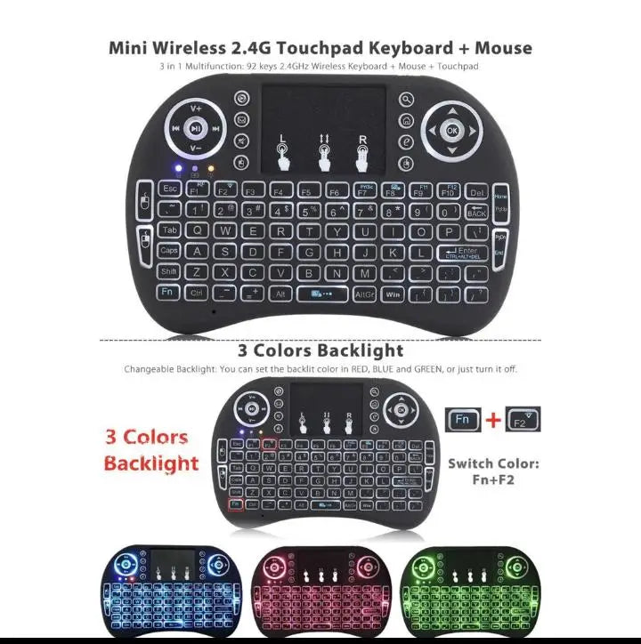 Mini Wireless Keyboard USB Wireless Mini Keyboard With TouchPad-Fast Delivery National Sale