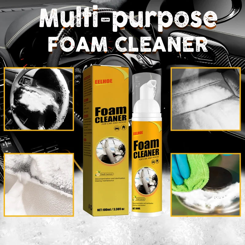 Geruiou Car Cleaning Products Foam Cleaner Spray Multi-purpose Anti-aging Cleaner Tools Car Interior Home Cleaning Foam for Car