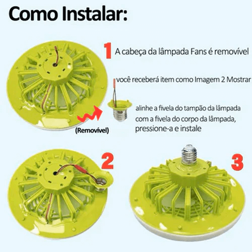 Luminária LED com Ventilador | FanMaster®