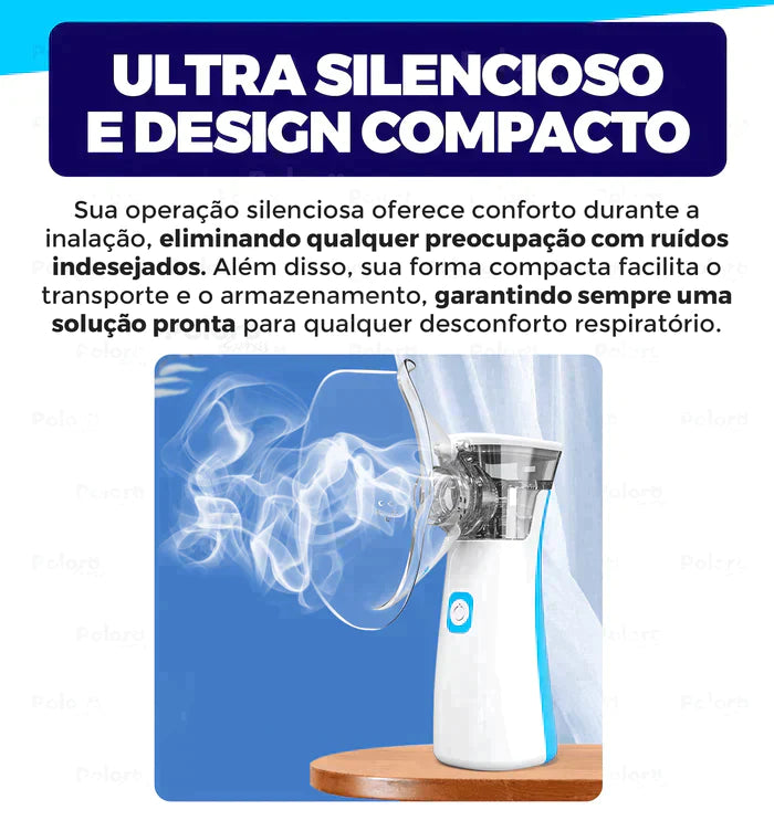 Inalador Nebulizador - Portátil e Ultra Silencioso